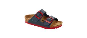 Birkenstock Birko-flor Narrow Arizona Børn Blå Rød | DK 168QMA